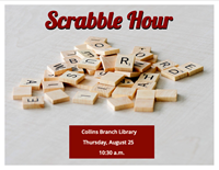 Event image for Scrabble Hour (Collins)