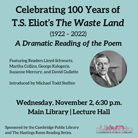 Event image for A Reading of T.S. Eliot's The Waste Land