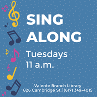 Event image for MOVED INDOORS: Sing-Along (Valente)
