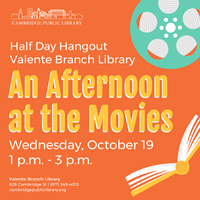 Event image for Half-Day Hangout: An Afternoon at the Movies (Valente)