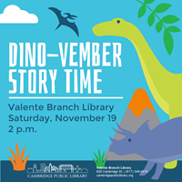Event image for Outdoor Dino-vember Story Time (Valente)