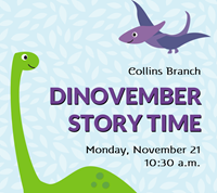 Event image for Dinovember Story Time (Collins)