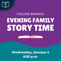 Event image for Evening Family Story Time (Collins)