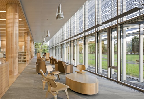 Main Library Glass Wall