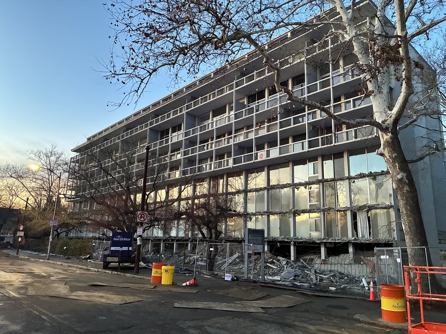 221 Mt Auburn Street day one demo progresss