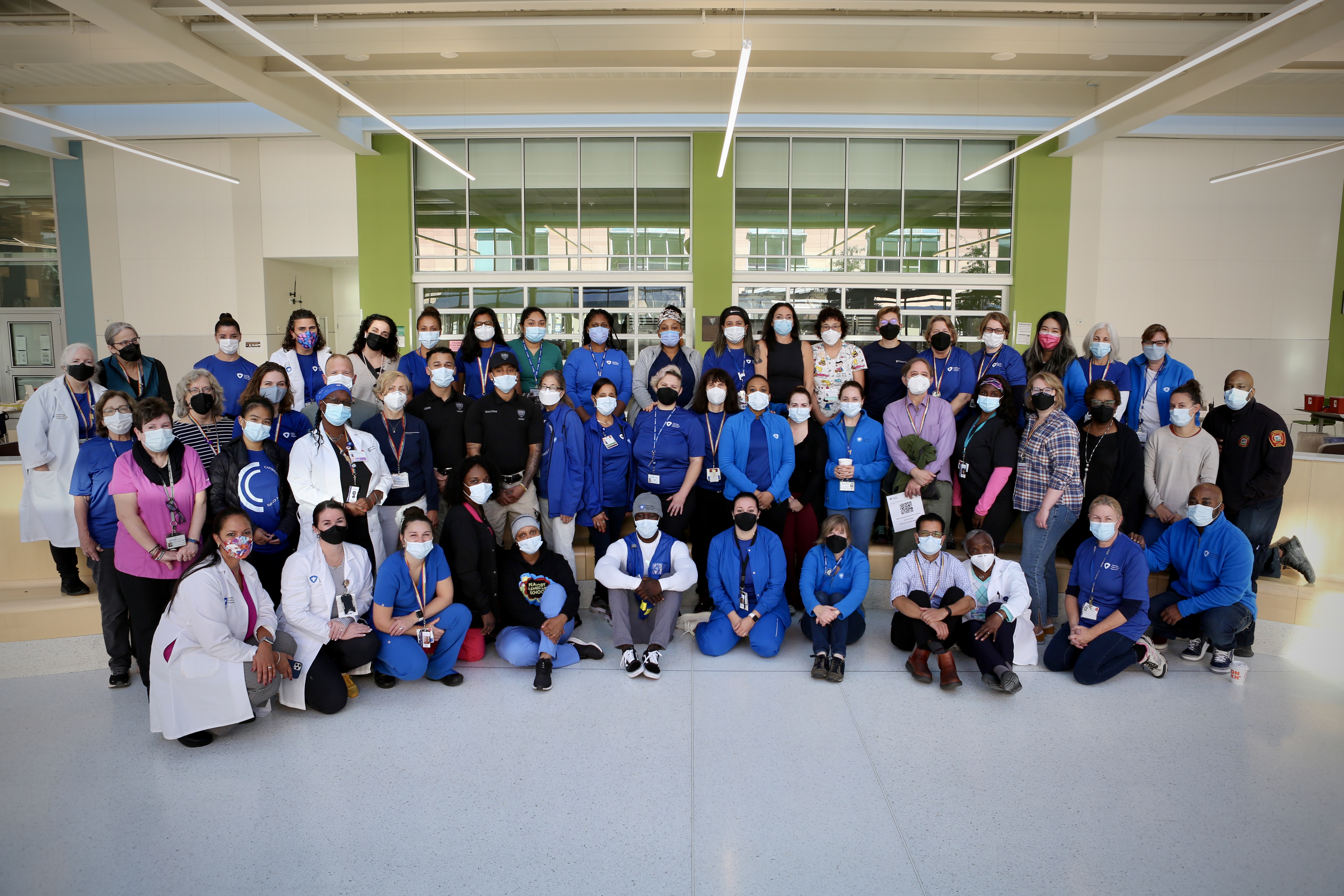 Cambridge Public Health Department Staff at a Flu Clinic at King Open/Cambridge Street Upper School & Community Complex