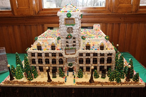 Candied Cambridge City Hall by Royal Sonesta Pastry Chef Christina Allen-Flores.