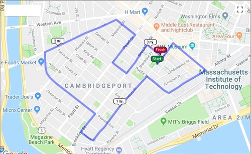 Summer Classic Road Race route map