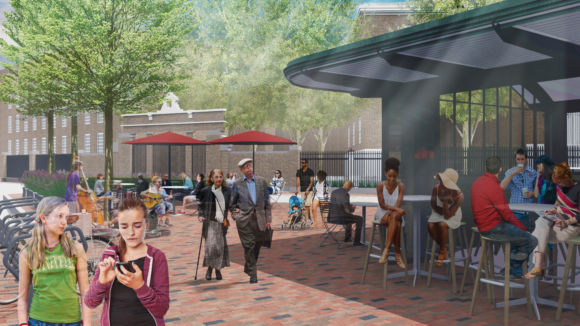 Rendering of Harvard Square Kiosk