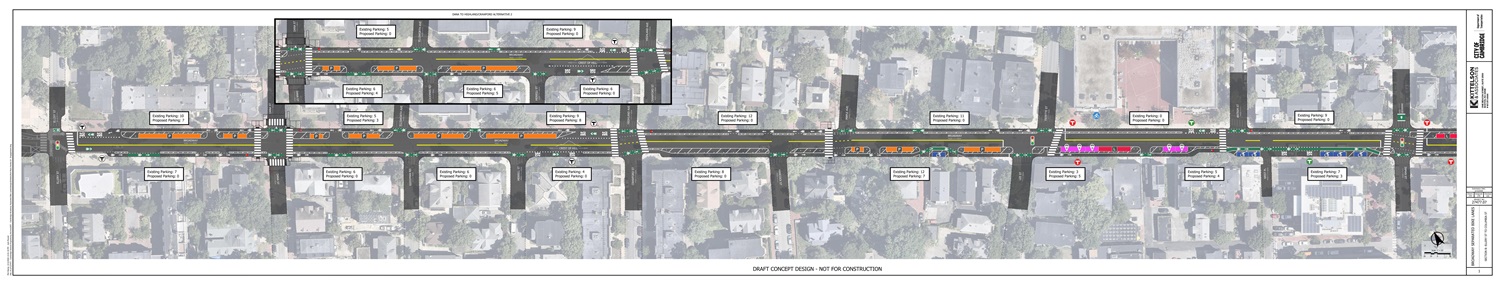 Broadway Separated Bike Lane Design Plan Page 1