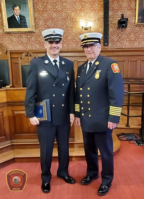 Capt Jeremy Walsh and Chief Gerry Mahoney