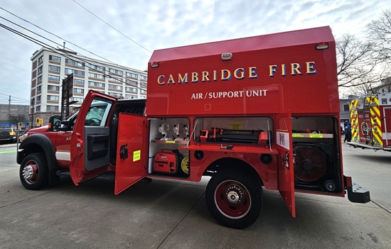 Air Supply Unit - left side view with compartments open