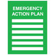 emergency action plan form, green