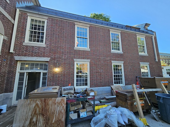 Fire Headquarters construction update June 8, 2026 - 489 Broadway wing - admin offices