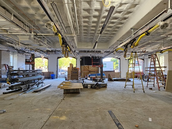 Fire Headquarters construction update June 8, 2026 - apparatus floor