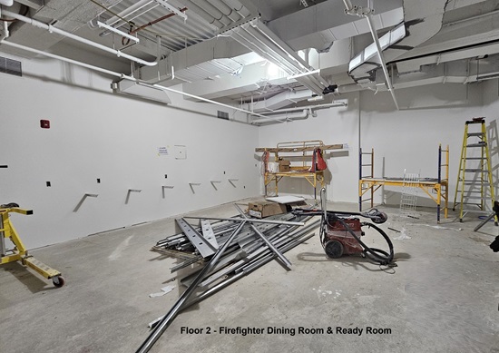 Fire Headquarters Reconstruciton - firefighter kitchen  area - floor 2