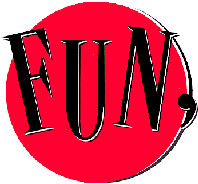 The word "fun" in red circle