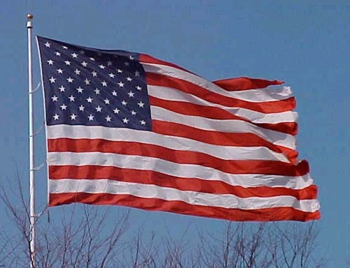 American flag at Fort Washington