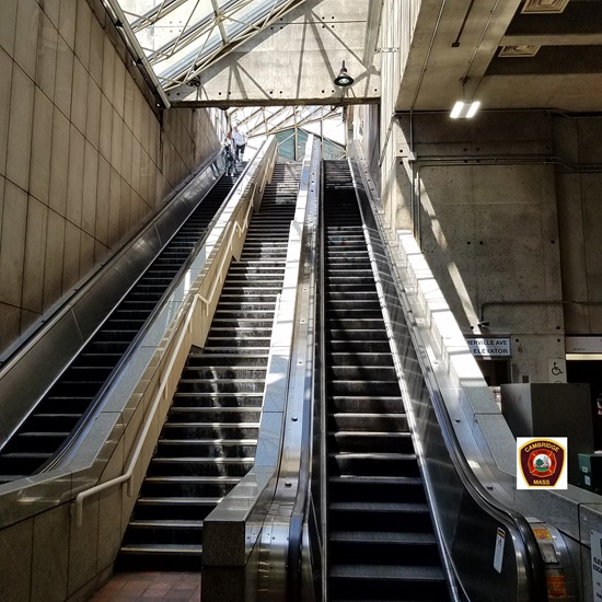 Escalator at Porter MBTA
