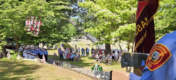 Firefighters Memorial Sunday - June 14, 2026 - attendees at attention