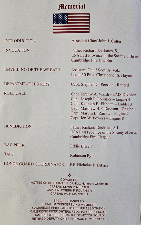 firefighters memorial sunday - 2026 - program page 2