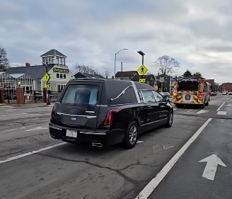Paul Gallagher funeral procession still - 2