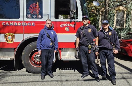 the members of Engine 6 testing hydrants