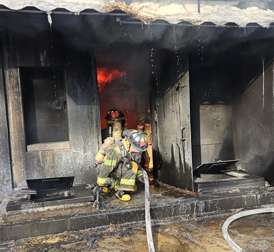 Cambridge Recruit firefighters at Mass Fire Academy burn buidling training - Feb 2. 2026