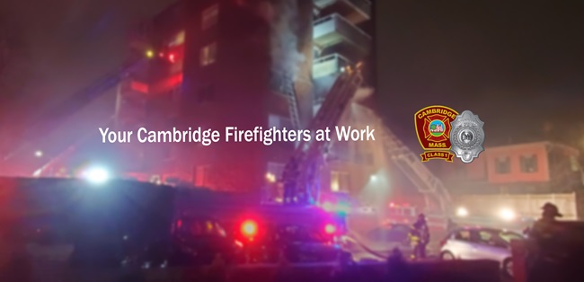 Cambridge Firefighters at work annual totals - banner