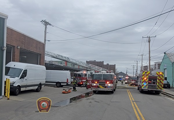 Fire at commercial bakery
