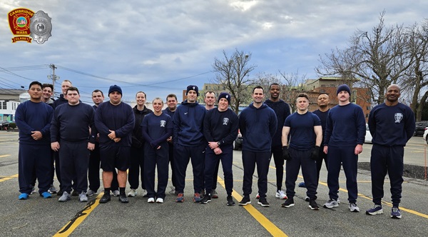Cambridge Fire Academy - orientation day - group photo - 26 Feb 2024