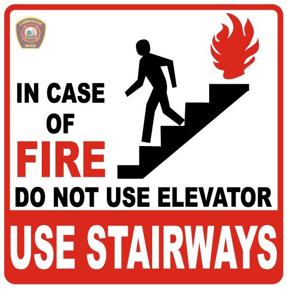 elevator safety graphic
