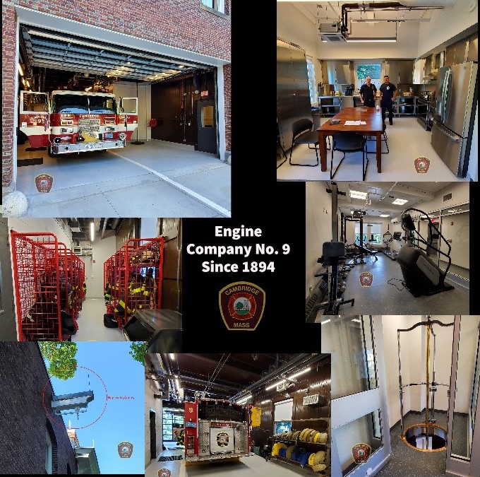 Engine 9 fire house reconstruction completed - collage