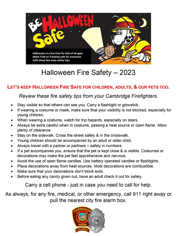 Halloween Fire Safety - 2023