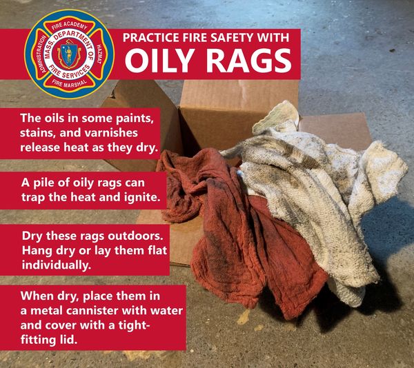 Oily rags - spontaneous combustion