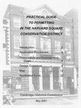 Cover of the Practical Guide to Permitting in the Harvard Square Conservation District