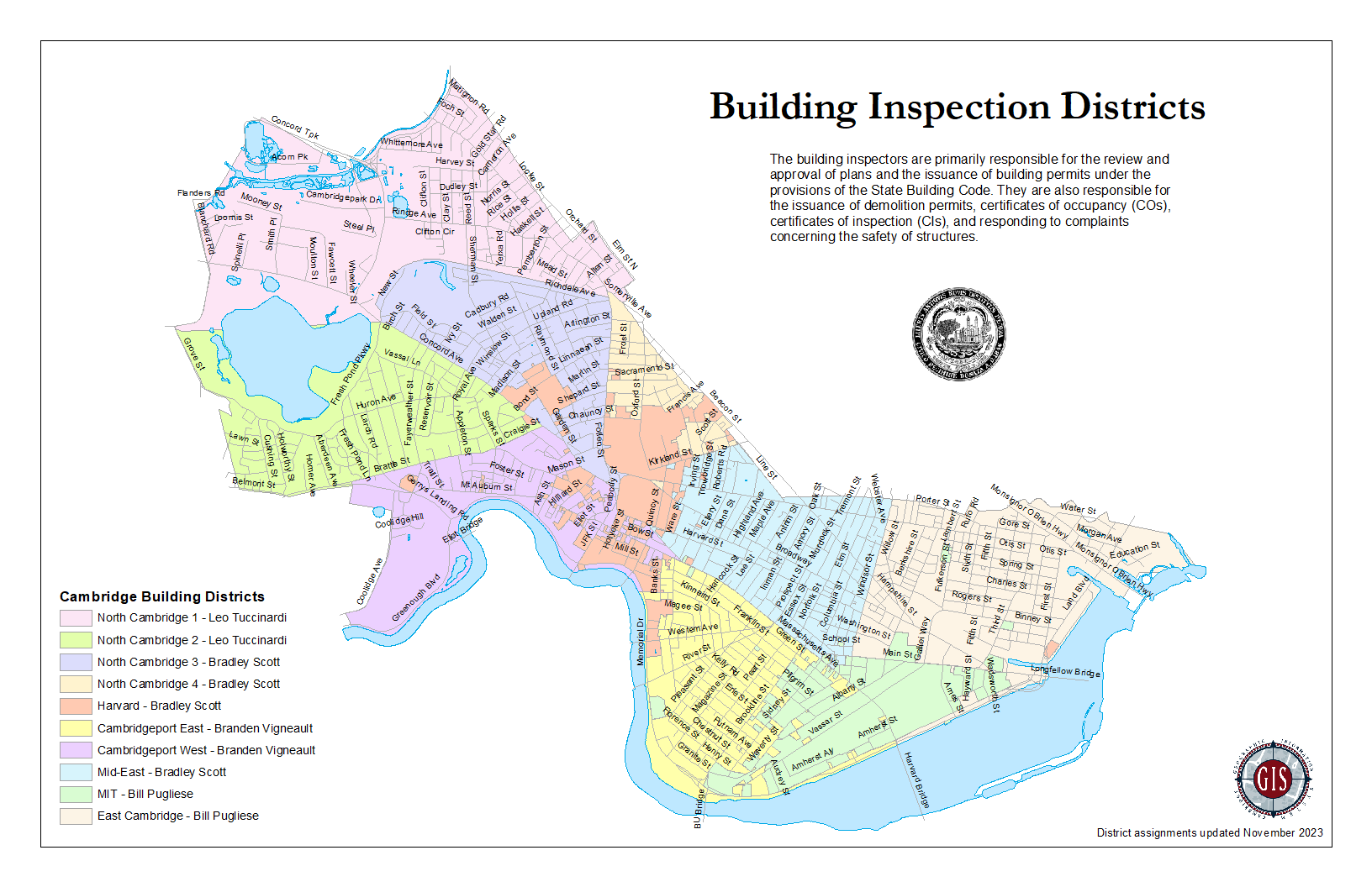 Building Districts Map