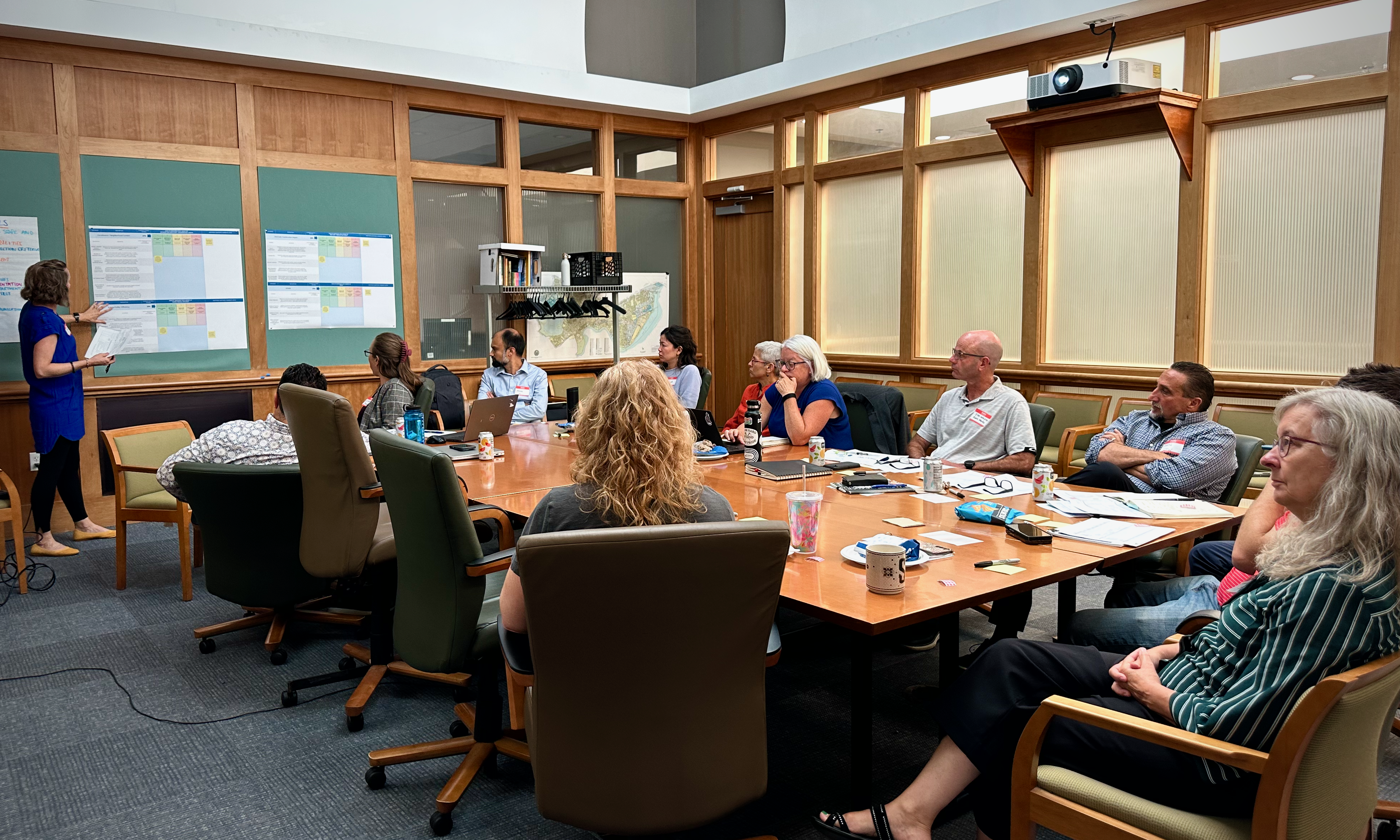Cambridge staff work with experts on a federally funded feasibility study into the possibility of building a municipal public geothermal system in Cambridge. 