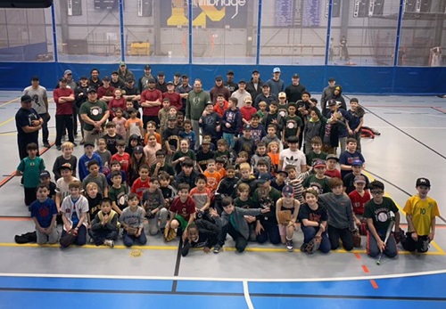 Youth gathered for Citywide Baseball Clinic