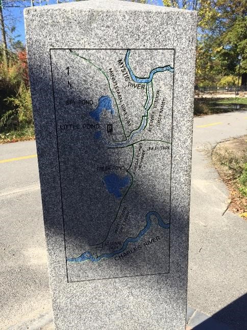 Granite map of a nature area