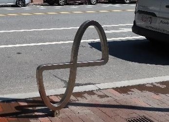 An example of a public art bike rack