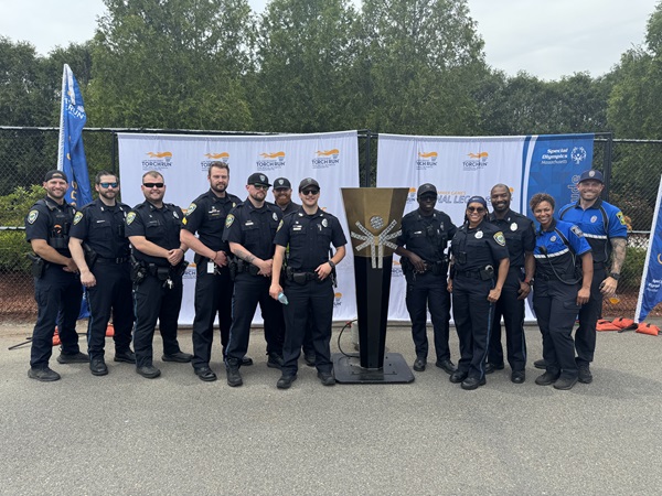 Cambridge Police and Somerville Police Officers at Special Olympics