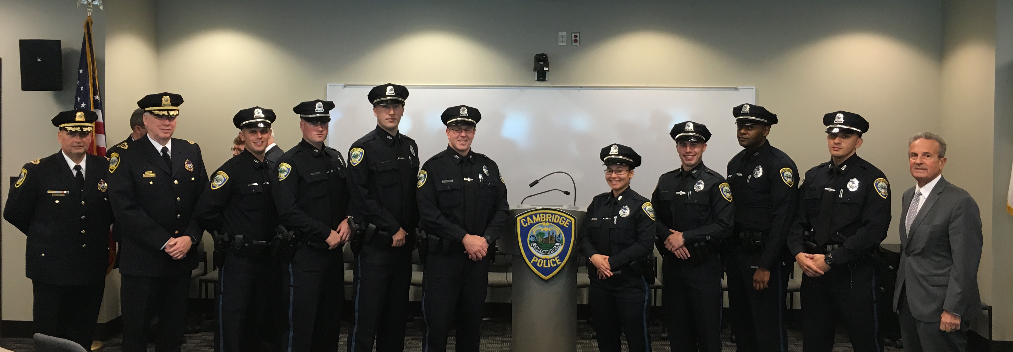 8 New Officers to the Cambridge Police Department