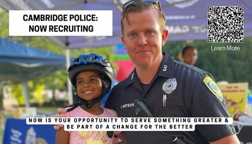 Apply Now to Become a Cambridge Police Officer