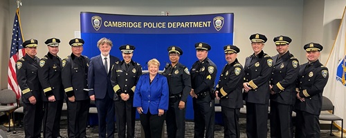 Cambridge Police Promote Three Officers