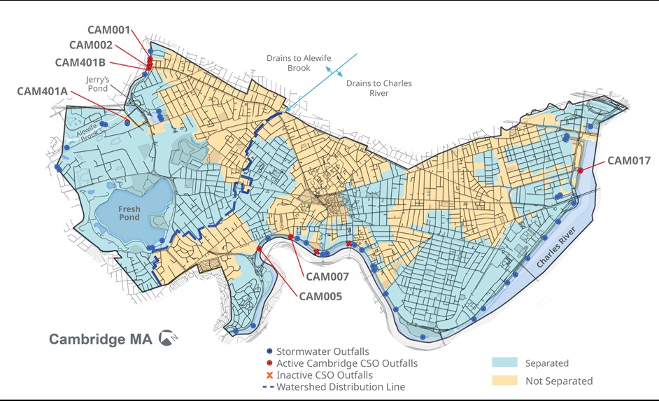 Cambridge 10 Year Plan Sewer Separation Map