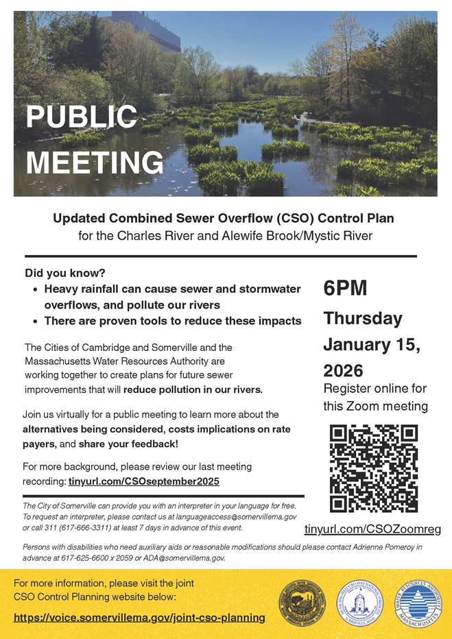 Flyer for CSO Winter 2025 Public Meeting