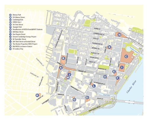 map of kendall square construction projects
