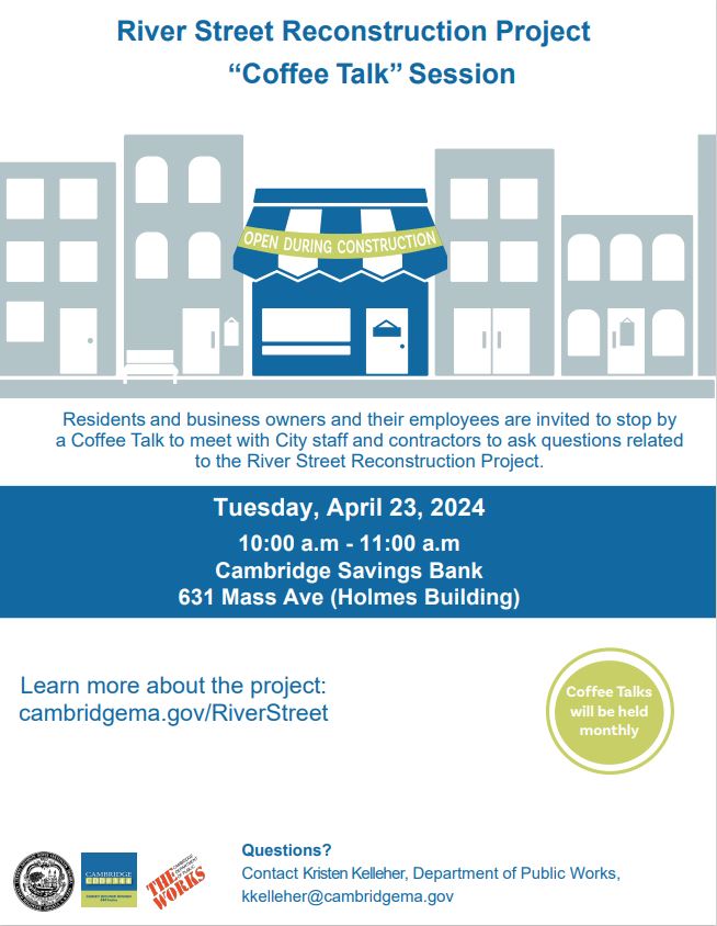 River Street Reconstruction Project Coffee Talk Flyer
