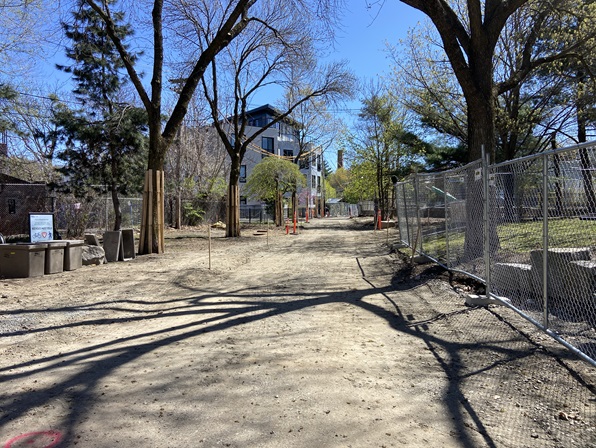 Photo of Linear Park East of Cameron Ave
